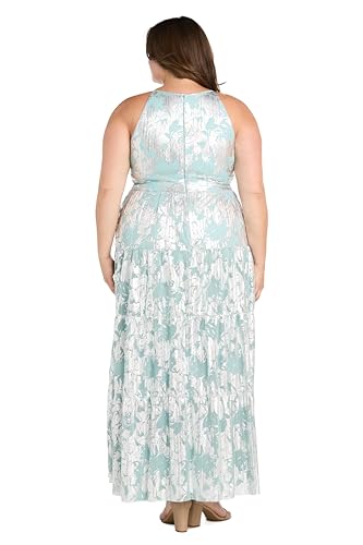 31-0hvMAjSL.jpg Women's Metallic Bloom Pleated Maxi Dress