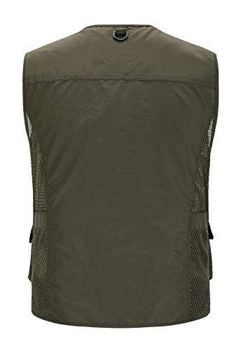 313kTCNHMBL.jpg Outdoor Multi Pocket Vest Summer Casual Mesh Vest Jacket for Fishing Hunting Work Waistcoat