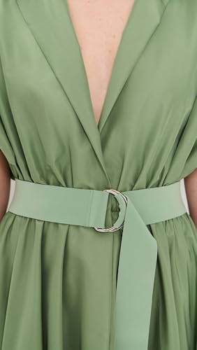 Women's Belted Flared Maxi Dress