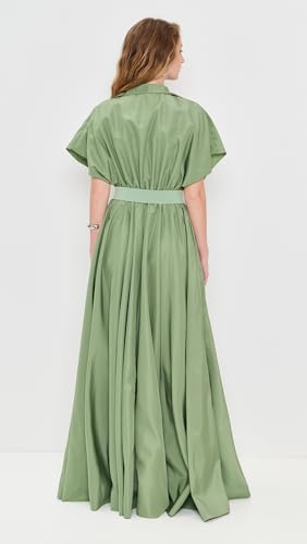 Women's Belted Flared Maxi Dress