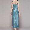 Silk Nightgown for Women Mulberry Silk Maxi Fitted Dress Long Flowy for Spring Summer