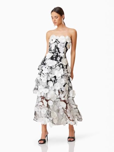 31An3C1m30L.jpg Women's Dress Summer Loose Floral Strapless Maxi Long Dress for Woman