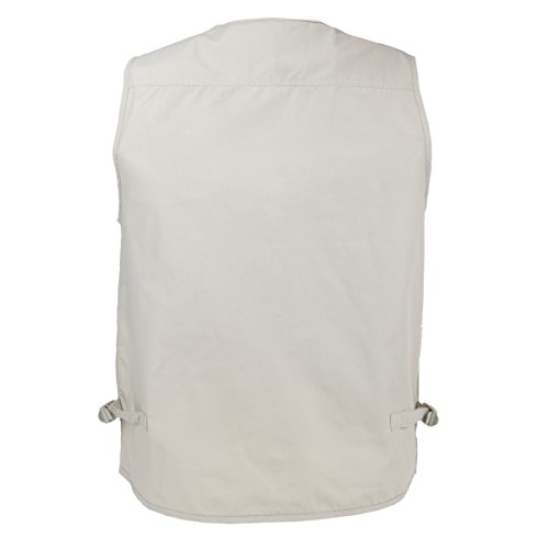 Men's Poplin Outdoors Travel Sports Multi-Pockets Work Fishing Vest