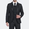 Men's Suit Vest Plaid Dress Vest for Men Slim Fit Formal Business Waistcoat Tuxedo V-Ncek Solid Vest for Wedding