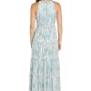 31JjuQmDyDL.jpg Women's Metallic Bloom Pleated Maxi Dress