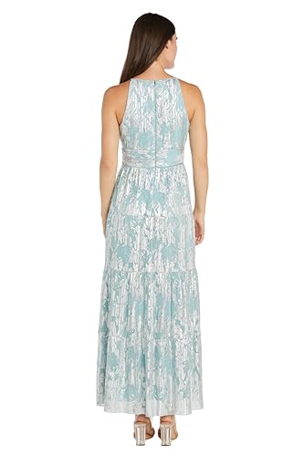 31JjuQmDyDL.jpg Women's Metallic Bloom Pleated Maxi Dress