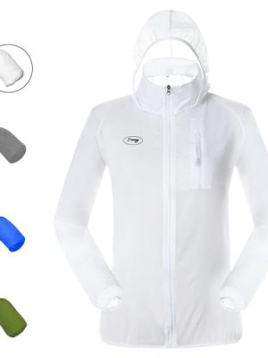 31L7bB65QzL.jpg Sun Protection Jacket Ultra Light Thin Breathable Packable Outdoor Cycling Jacket Hoodie Skin Clothing for Men & Women
