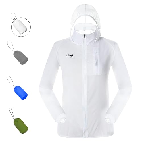 Sun Protection Jacket Ultra Light Thin Breathable Packable Outdoor Cycling Jacket Hoodie Skin Clothing for Men & Women