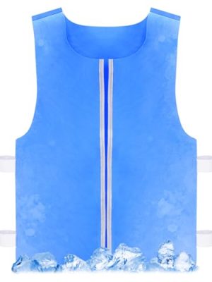 Cooling Vest for Men & Women Ice Reflective Vest Cool Jacket for Hot Weather with Pockets Ideal for Motorcycle Outdoor Stay Cool