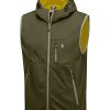 Men's Lightweight Softshell Vest Windproof Sleeveless Jacket for Travel Hiking Running Golf