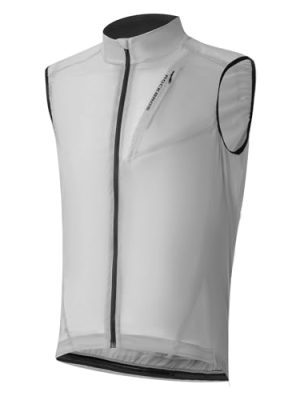 Cycling Vest for Men Women Windbreaker Breathable Bike Vest Sleeveless Lightweight with Back Pockets Silver