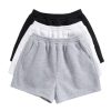 Girls 3 Packs Sweat Shorts Elastic Waist Casual Summer SweatShorts Teen Apparel