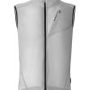 Cycling Vest for Men Women Windbreaker Breathable Bike Vest Sleeveless Lightweight with Back Pockets Silver