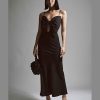 31h6IQQK9zL.jpg Paula Bow Maxi Dress for Women ??Black Elegant Maxi Length, Statement Bow, Adjustable Straps, Open Back