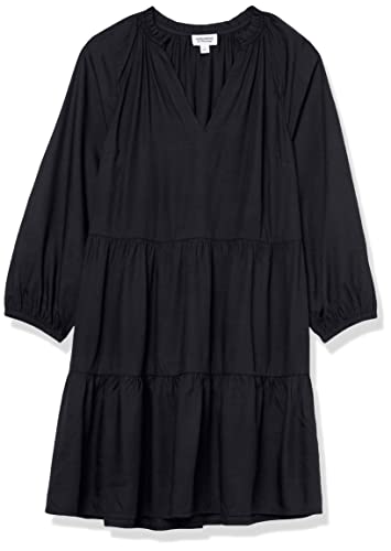 Women's @Caralynmirand Ruffle-Neck Tiered Mini Dress