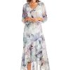 31mD4dcU1AL.jpg 2PC High Low Ruffle Hemline Printed Dress W/Coordinated Bolero Jacket