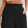 Women Summer Casual Shorts Elastic High Waisted Wide Leg Cute Dressy Beach Shorts 2025 Fashion Vacation Outfits