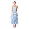 31qIwZEulKL.jpg Women's Dress Summer Loose Floral Strapless Maxi Long Dress for Woman