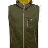 Men's Lightweight Softshell Vest Windproof Sleeveless Jacket for Travel Hiking Running Golf
