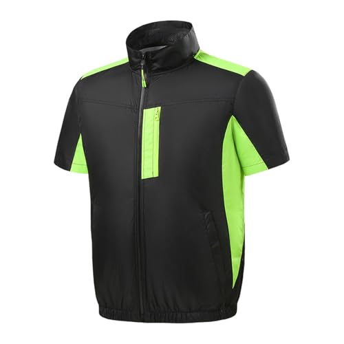 31sAs7v4f3L.jpg Cooling Vest with Fans Men Women Breathable Short Sleeve Air Conditioned Jacket Stay Cool in Hot Weather