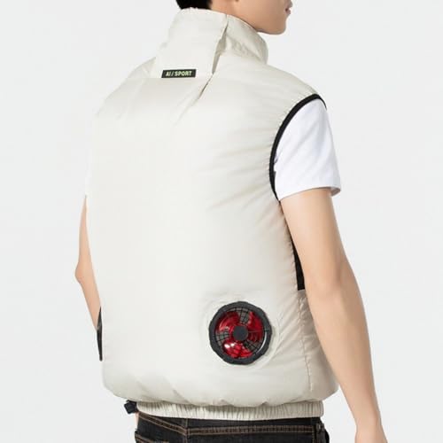 Cooling Fan Vest, Air Conditioning Fans Vest Electric Cool Vest Heat Reducing Clothing for Hiking Cooling Work Fishing
