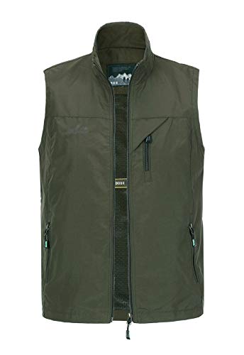 Men's Lightweight Vest Outdoor Windbreaker Vest Jacket For Golf Safari Travel Fishing Hiking Vest