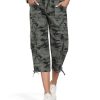 Women's Cargo Capris Hiking Pants Lightweight Quick Dry Outdoor Athletic Travel Casual Loose Comfy Cute Pockets