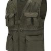 41-ljfz-yxL.jpg Outdoor Multi Pocket Vest Summer Casual Mesh Vest Jacket for Fishing Hunting Work Waistcoat