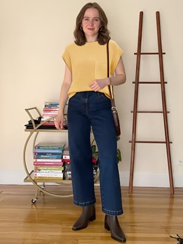 411MhA0QGxL.jpg Summer Short Sleeve Sweater for Women 2025 Crew Neck Ribbed Knit Vests Trendy Pullover Tops