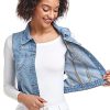 Women's Denim Vest, Sleeveless Jean Jacket (XS-XXL)