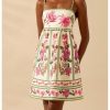 412SweHVTL.jpg Women's Floral Print Cami Dress Spaghetti Strap A Line Flared Flowy Short Summer Dresses Sundress