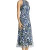 415nQDrQnGL.jpg Women's Garden Embroidered Mesh Halter Midi Dress-Perfect for Wedding Guest & Special Occasions