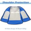 Large Cooling Vest for Men&Women with 24pcs Ice Packs, Adjustable Cooling Vests with Air Cushion for Hot Weather Work,