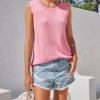Womens Sleeveless Sweater Vest 2025 Casual Summer Crew Neck Knit Sweater Lightweight Pullover Tank Top