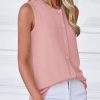 419kK03KD7L.jpg Fall Sweater Vest Women 2025 Casual Sleeveless Lightweight Button Down Knit Cardigans Shirts Ribbed Tank Tops