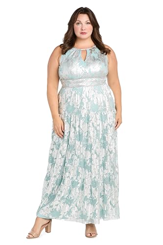 41At7KGu-gL.jpg Women's Metallic Bloom Pleated Maxi Dress