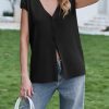 41EKsHYFbYL.jpg Womens Deep V Neck Sweater Vest Sleeveless Knit Button Up Loose Fit Cap Sleeve Trendy Summer Tops