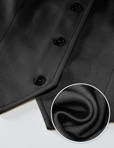 Vest Tops for Women Trendy Fashion Casual Summer Cropped Dressy Suit Vest Button Up Sleeveless Waistcoat Vests