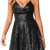 41J63BWOFqL.jpg Women's Sequin Sparkly Dress Sleeveless Homecoming Bodycon Dress