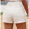 Women's Summer Wrap Tie Skirt Eyelet Knot Side Boho High Waist Skirts Shorts Skort