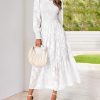41MbI3arTWL.jpg Wedding Guest Dresses for Women Fall Fashion 2025 Casual Long Sleeve Floral Maxi Boho Homecoming Dress