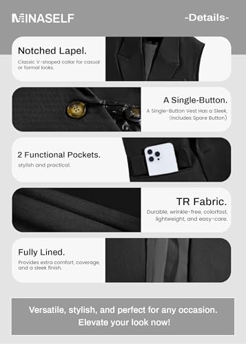 2025 Women's Summer Sleeveless Vest Tops Lightweight Fully-Lined Fashion Casual Work Office Blazers with Pockets