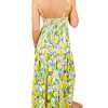 41NP-ElXQ6L.jpg Women's Resort Dress, Organic Rayon Maxi Dress, Smocked Back, Adjustable Tie Straps, and Flowy Tiered Bottom
