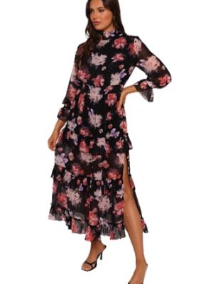 41OXuo-1nfL.jpg Women's Isadora Long Sleeve Maxi Dress