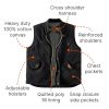 Men's Concealed Carry CCW Vest with Two Holsters Water-Repellent Canvas Insulated