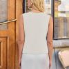 Womens Sweater Vest V Neck Button Down Crop Knit Tank Top Fashion 2025 Sleeveless Basic Cardigans