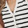 41UYZ-UjQsL.jpg Vest Tops for Women 2025 Fall Outfits Striped Sweaters Button Up Casual Shirts Blouses Jacket Fashion Clothes