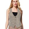 41UcZstf00L.jpg Womens Vest Top 2025 Trendy Academia Steampunk Waistcoat Racerback Vest Blazer??Runs Small, Suggest Size Up