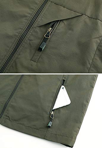 Men's Lightweight Vest Outdoor Windbreaker Vest Jacket For Golf Safari Travel Fishing Hiking Vest