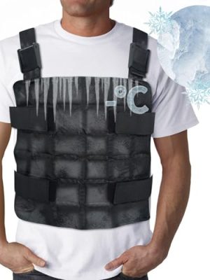 Ice Cooling Vest Neck Cooler for Hot Weather, Reusable Ice Pack Vest with Adjustable Straps, Cold Ice Jacket for Men & Women